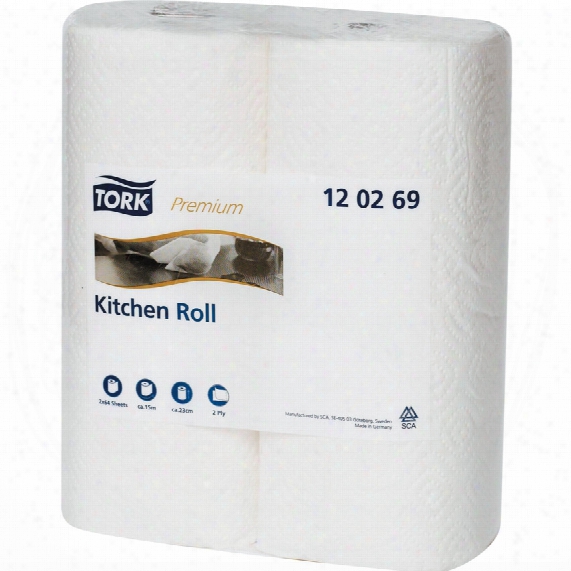 Tork 120269 Premium Kitchen Roll 2ply Twin Pack (pk12)