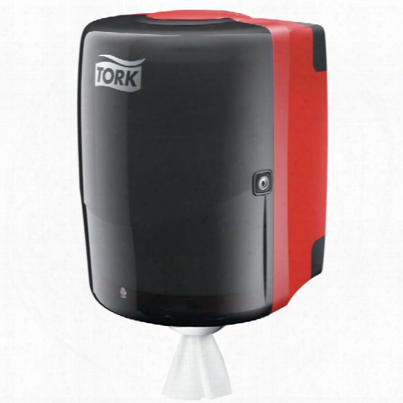 653008 Tork Maxi Centrefe Ed Dispenser Red
