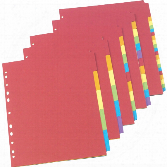 Jet Bright A4 6-part Divider Asstd.