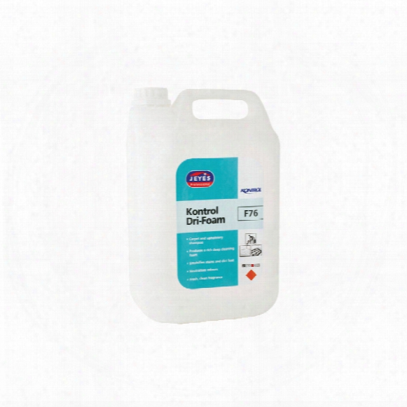 Jeyes F76 Kontrol Dri-foam Carpet Cleaner 5ltr