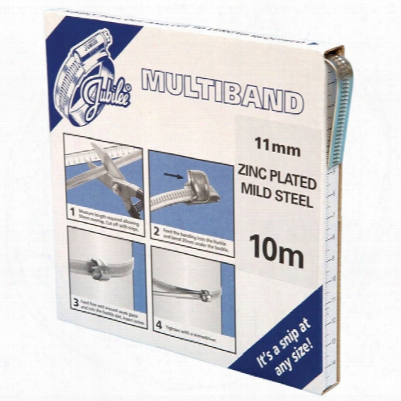 Jubilee Mb1701 Zinc Plate Banding In Dispenser 11mmx10m