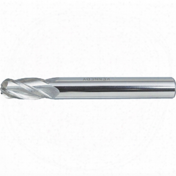 Kennedy 5/16" 4fl L/s Ball Nose Carbide Slot Drill