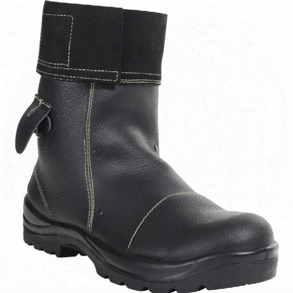 Perf Pb25 Mid Leg Black Foundry Safety Boots - Size 9
