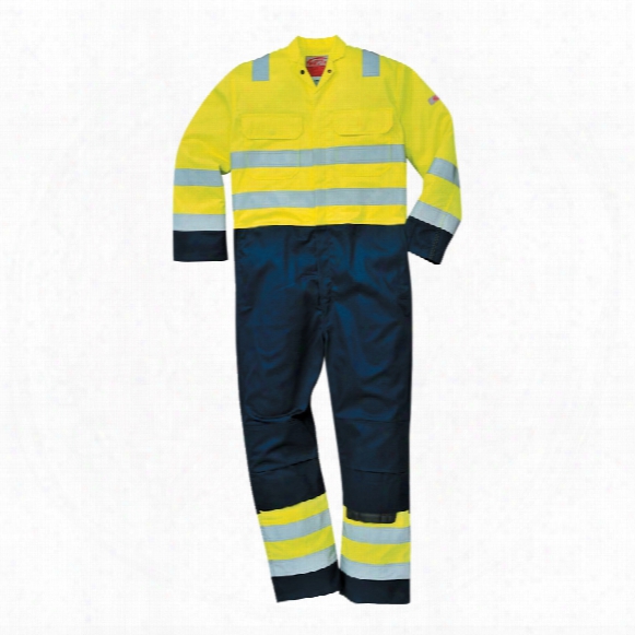 Portwest Fr60 Multi-norm Coverallhi-vis Yellow/navy (l)