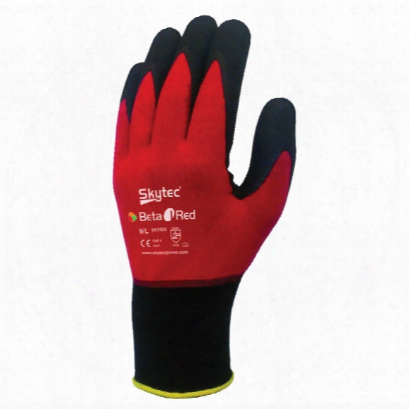Skytec Sky50 Beta 1 Palm-side Coated Black/red Gloves - Size 9