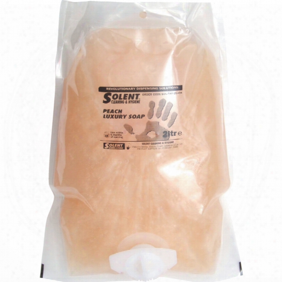 Solent Cleaning Peach Luxury Soap 2ltr Pouch