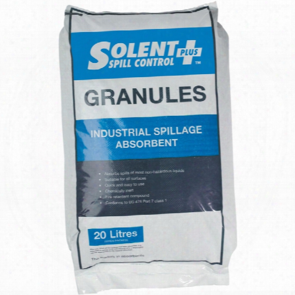 Solent Spill Control Absorbent Granules; Clay 20ltr Bag