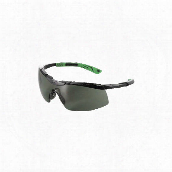 Univet 5x6 Green Lens Gunmetal/g Rn Frame Safety Glasses