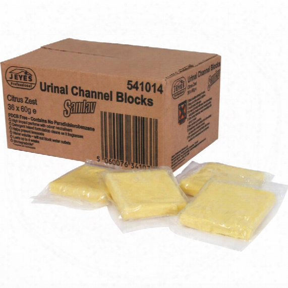Jeyes Non-pdbc Urinal Channel Blocks Lemon (pk-36)
