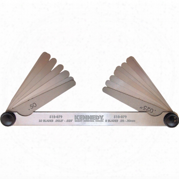 Kennedy 3" 18 Blade Mm/inch Feeler Gauge