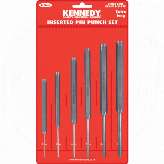 Kennedy Ex/length Inserted Pin Punches 6-pce Set