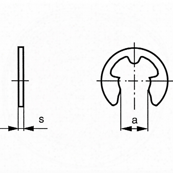 Qualfast Din 6799 'e' Clips (pk-100) 6mm