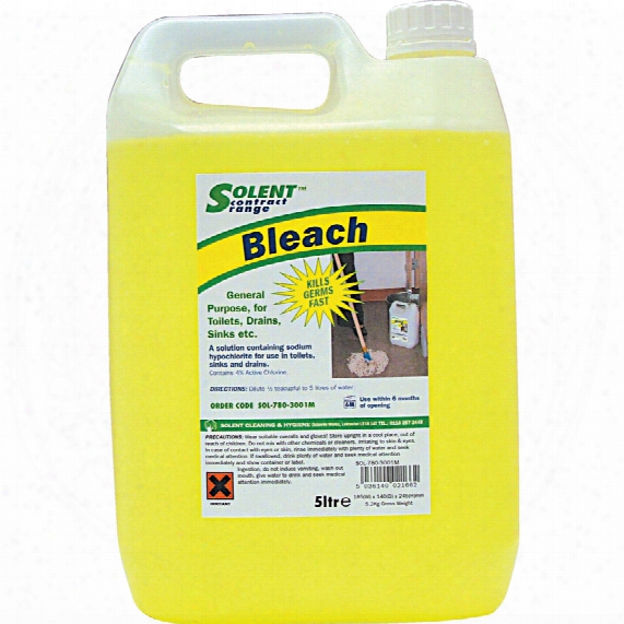 Solent Cleaning Contract Bleach 5ltr