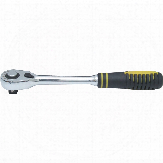 Yamoto 3/8" Sq. Dr. Q/r 72t Ratchet Handle - Rubber