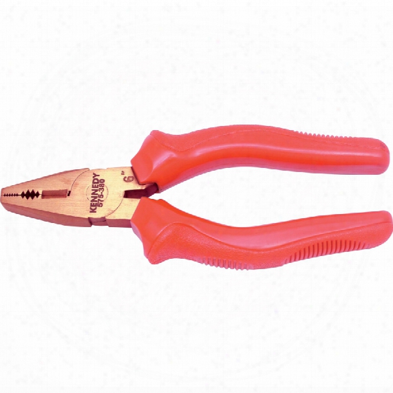 Kennedy-pro 7" Spark Resistant Linesman Pliers Al-br
