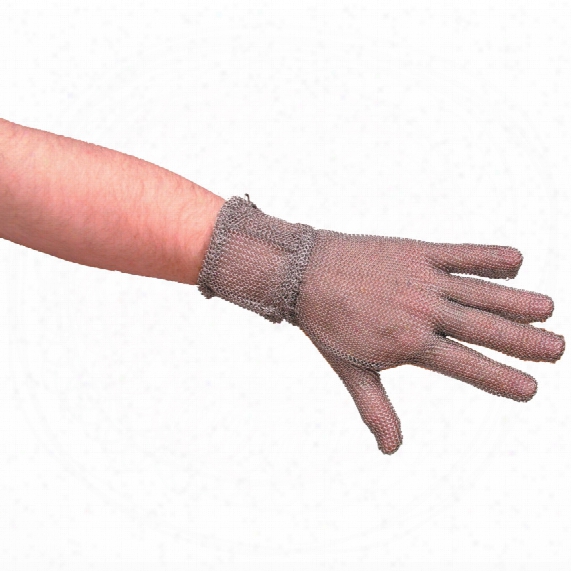 Manabo Cm030804 Chainmail / Mesh Glove 80mm Cuff Stainless Steel (l)
