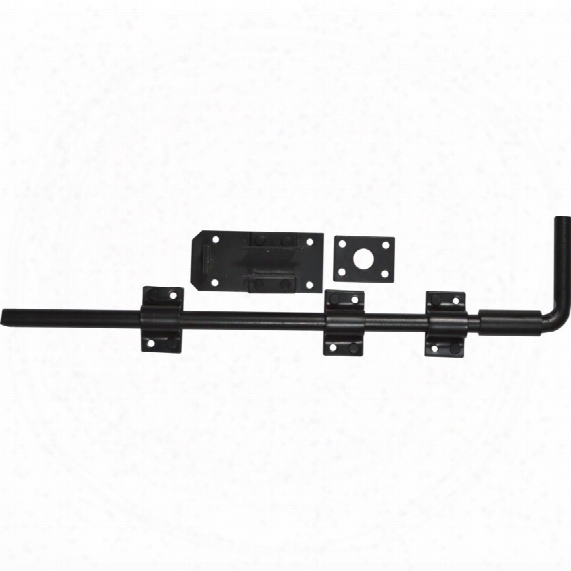 Matlock 18" Round Garage Door Bolt Black