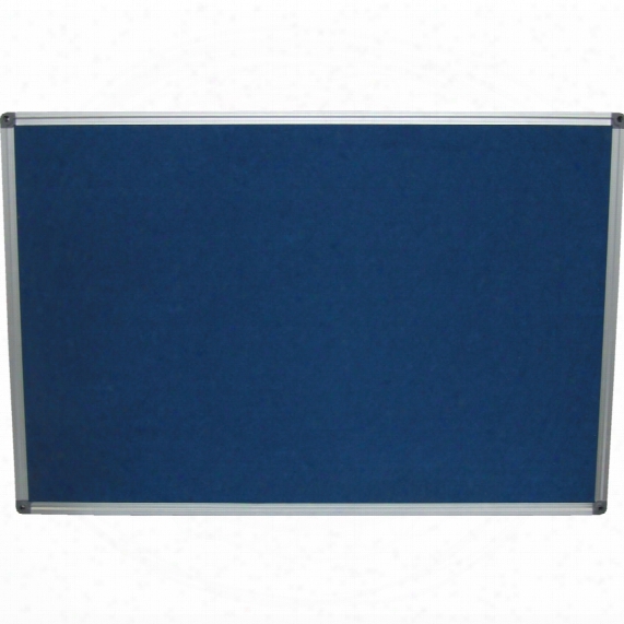 Offis Felt Notice Board 1200x900mm Red Aluminium Trim