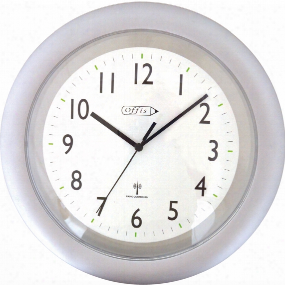 Offis Rvd5601 18" Silver Radio Controlled Clock