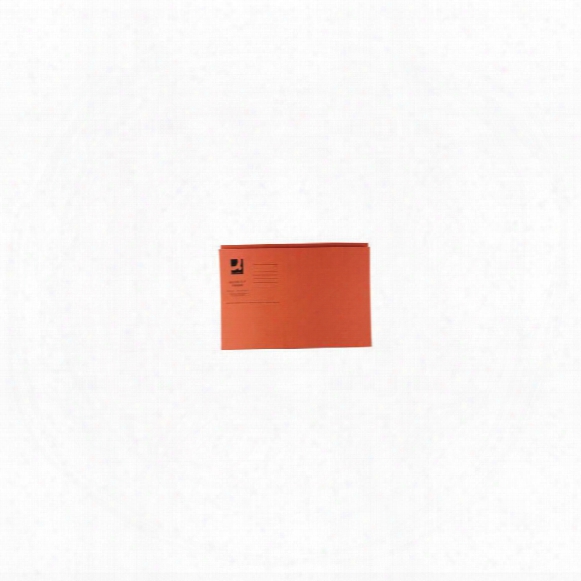Qconnect Q Connect Square Cut Folder Fc L/w Orange (pk-100)