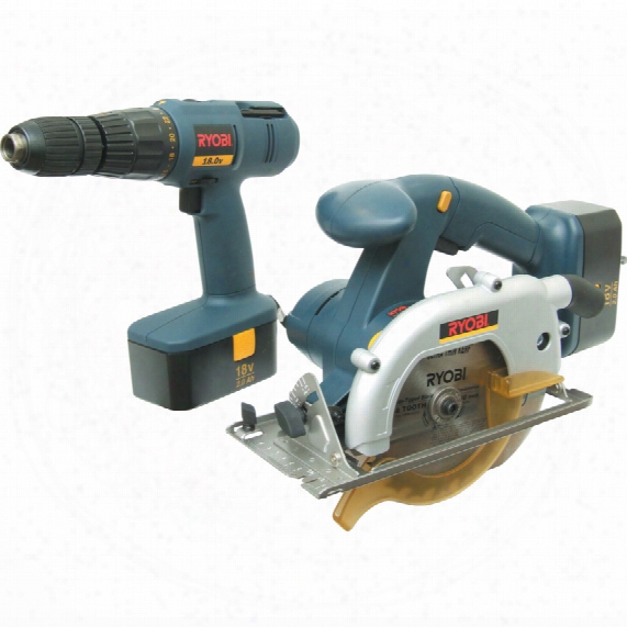 Ryobi Cpd-1800cw 18v Cordless Combo Kit