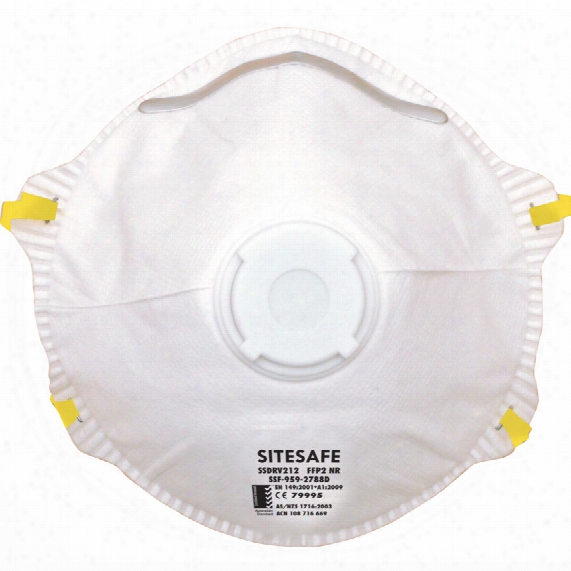 Sitesafe Ssdrv212 Ffp2 Valved Particulate Respirator (10)