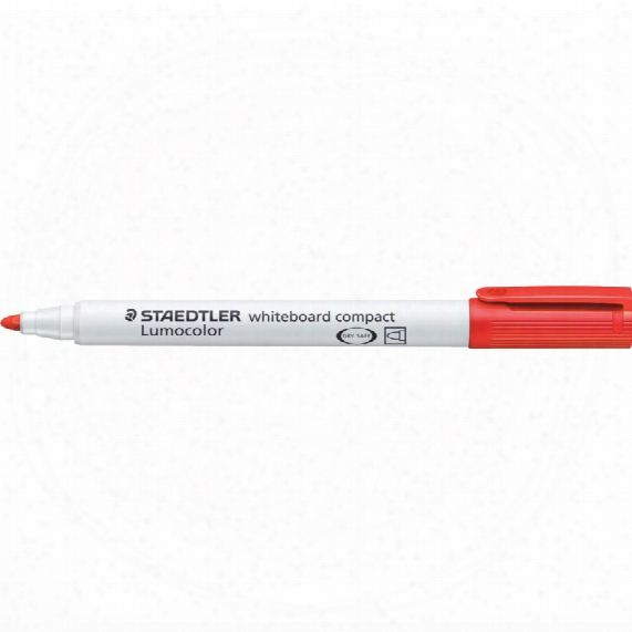 Staedtler 341 Lumocolor Whiteboard Compact Red (pk-10)