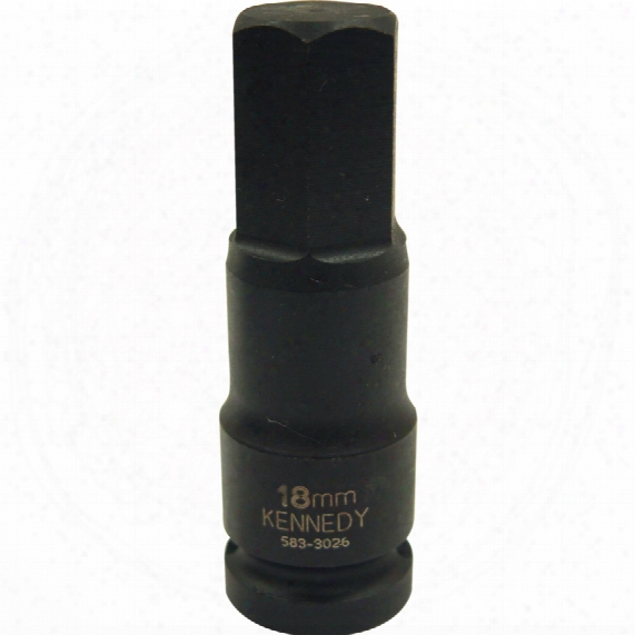 Kennedy Hexagon Bit Driver Impact 1/2" Square Drive 14mm