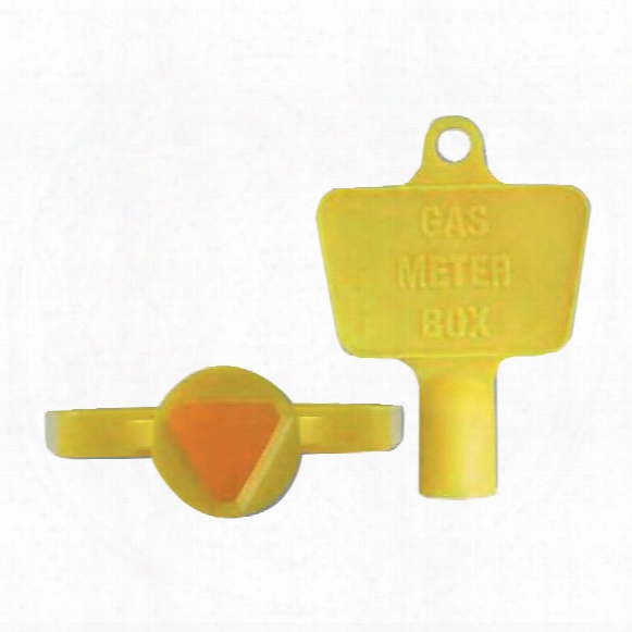 Kennedy Plastic Gas Meter Box Key Yellow