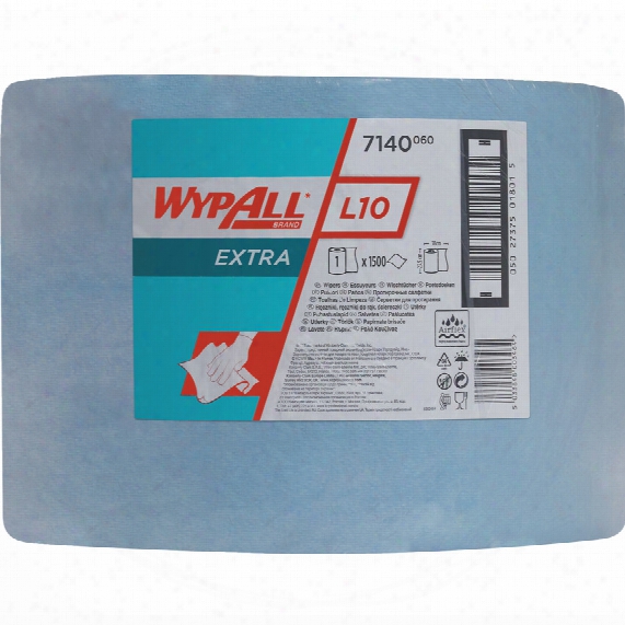 Kimberly Clark Professional 7140 Wypall L10 Wipers Large Roll Blue (1-roll)