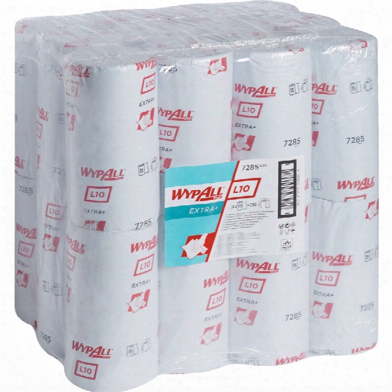 Kimberly Clark Professional 7285 Wypall L20 Wipers Small Roll Blue (24-rolls)