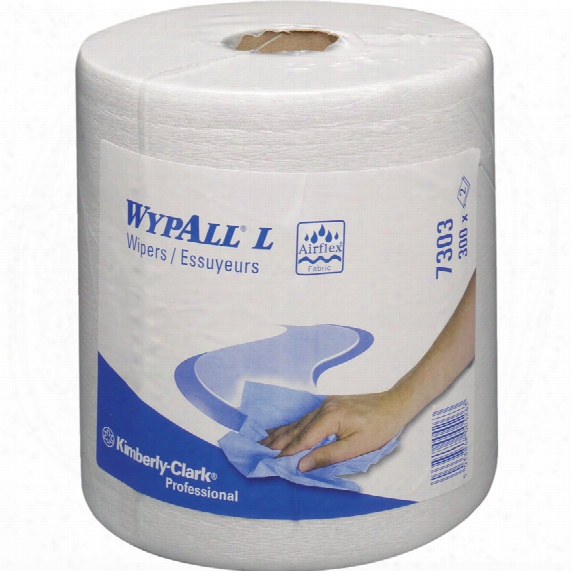 Kimberly Clark Professional 7303 Wypall L30 Extra Wipers C/ Feed Roll White (6-rolls)