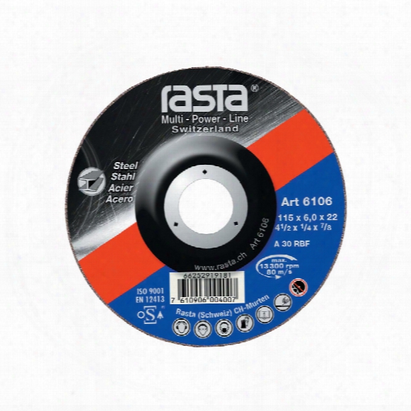 Rasta 6118ra 230x6.0x22.2mm Type-27 Metal Grinding Disc