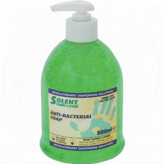 Solent Cleaning Anti Bacterial Soap 500ml Pump