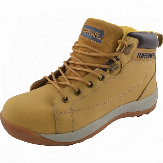 Tuffsafe Bbh04 Men's Tan Hiker Safety Boots - Size 12
