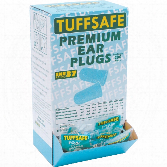 Tuffsafe Blue Premium Ear Plugs (pk-200 Pr)