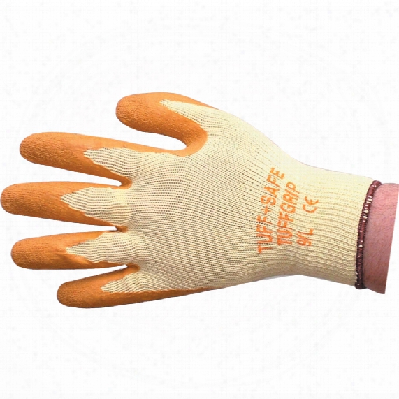 Tuffsafe Tuffgrip Seamless Latex Gloves Size 8