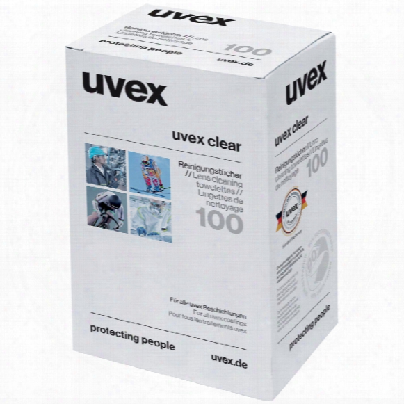 Uvex 9963-000 Clear Cleaning T Owelettes (box-100)
