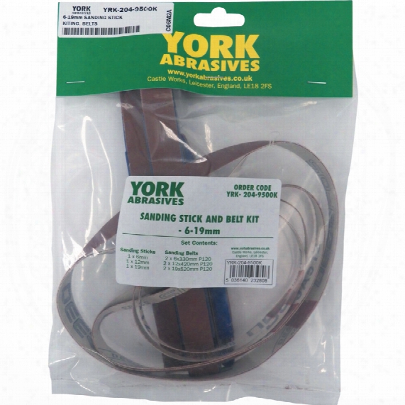 York 6-19mm Saning Stick Kit Inc. Belts