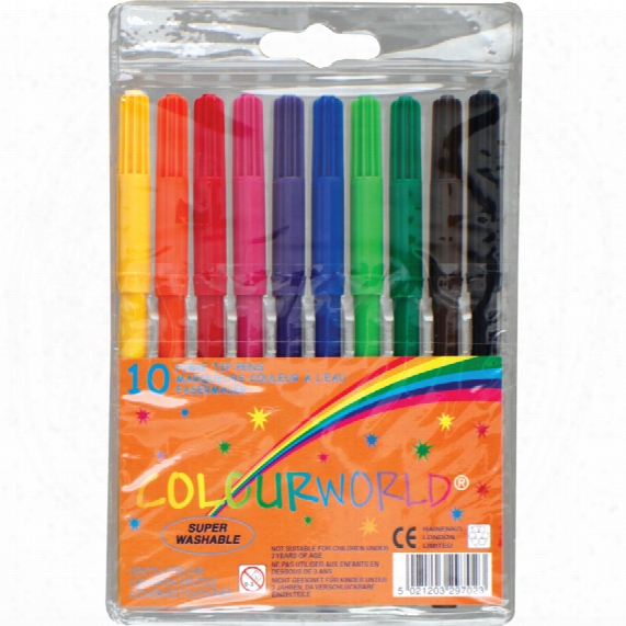 Db101 Colourworld Felt Tip Pen (pk-10)