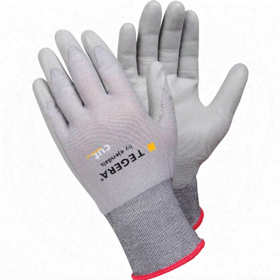 Ejendals 909 Tegera Pu Palm Dipped Glove Grey Size 10