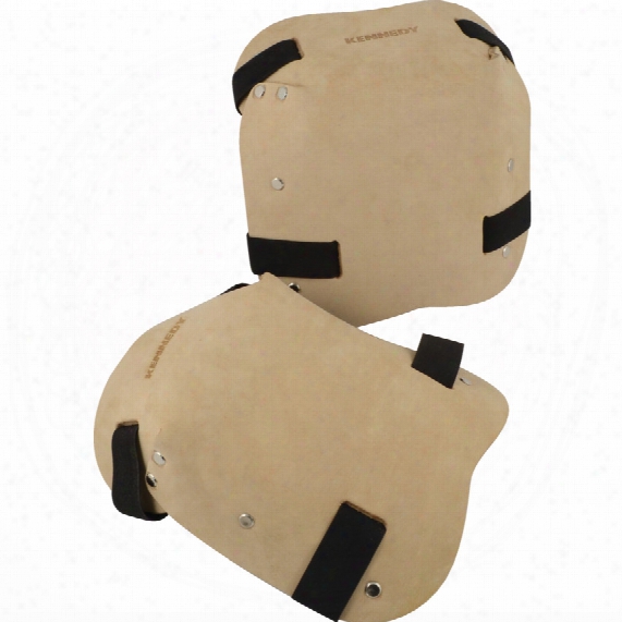 Kennedy H/duty Chome Leather 2-s Trap Knee Pads