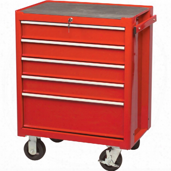 Kennedy-pro Red 5-drawer Professional Roller Cabinet