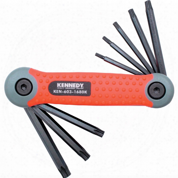 Kennedy Pro-torq Torx Folding Hand Clip Set T9-t40 (8-pce)