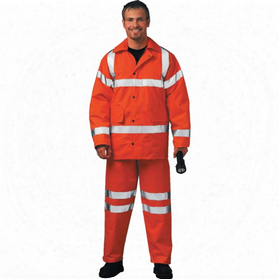 Kennedy Rail Industry Hi-vis Rain Wear Jacket Medium