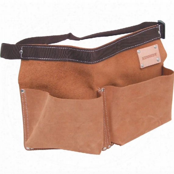 Kennedy Suede Leather 2-pocket 1- Loop Nail Pouch
