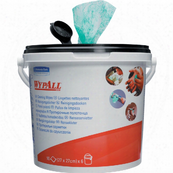 Kimberly Clark Professional 7775 Wypall Cleaning Wipes Green (bucket-90)