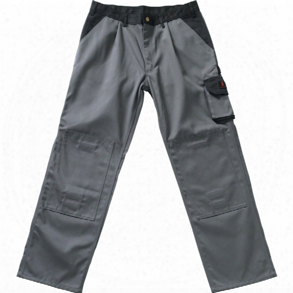 Mascot 82c52 Torino Men's Grey/black Trousers - Size 36.5