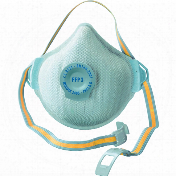 Moldex 3405-ffp3sl Dust Masks With Ventex Valve (pk-5)