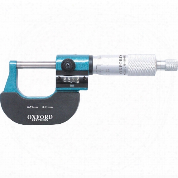 Oxford Mechanical Digital Micrometer 0-25mm/0-1